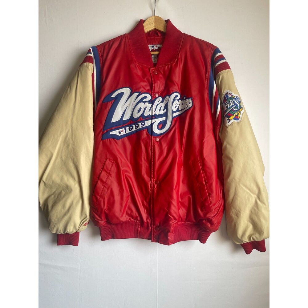 Vintage 1999 World Series Starter Diamond Jacket Red L